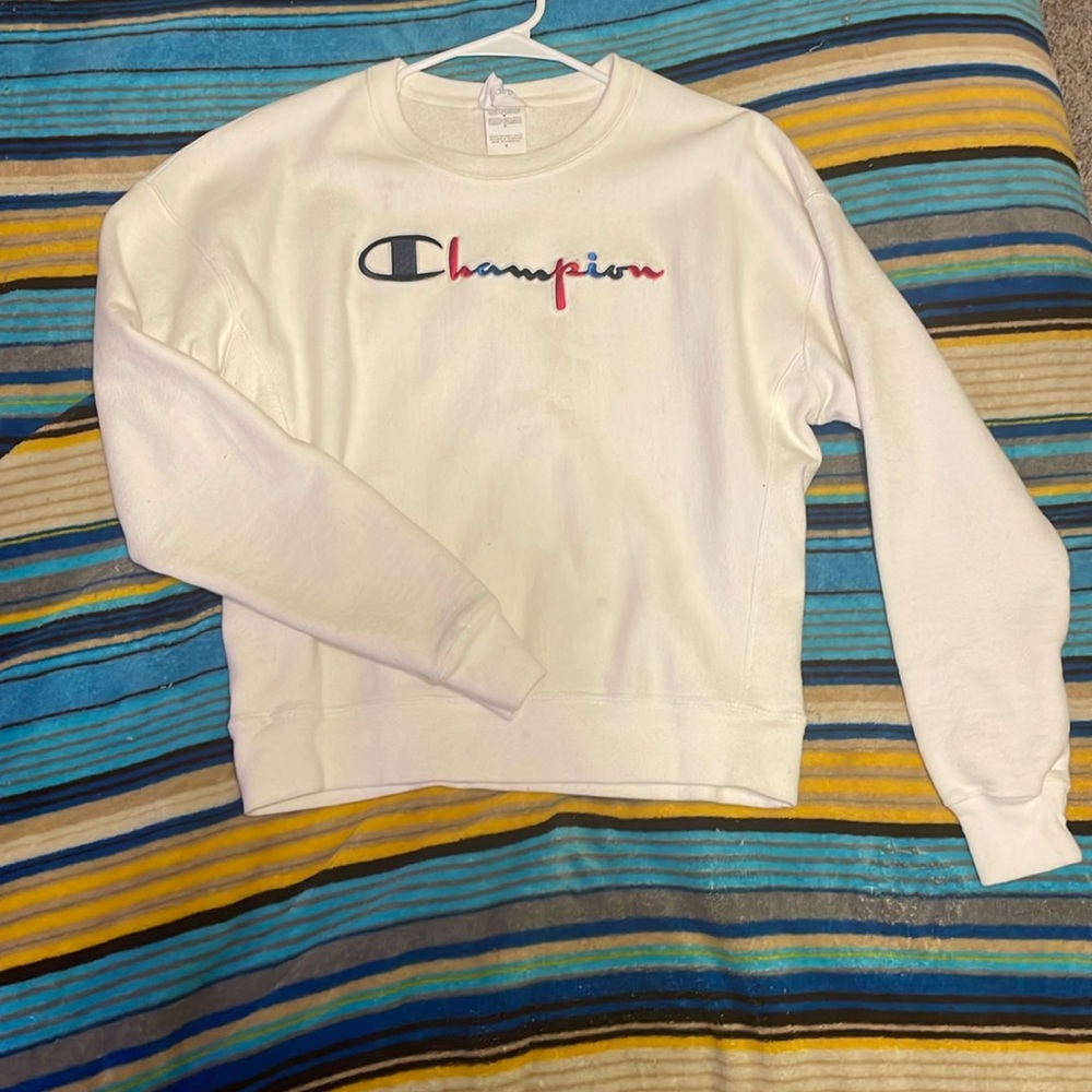 White Champion Crewneck/sweater